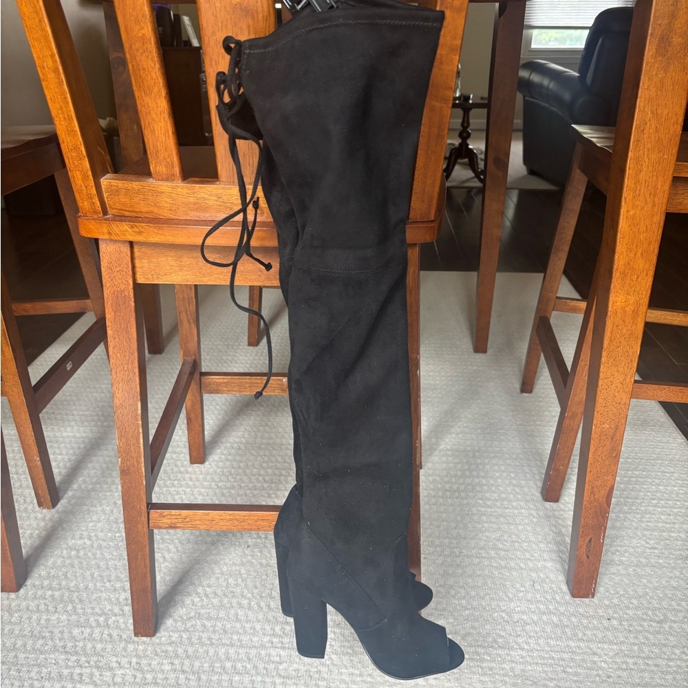 Black Over-the-Knee Women's Boots